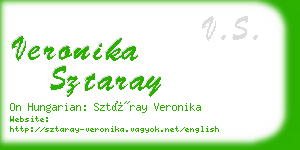 veronika sztaray business card